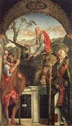 Gentile Bellini Saints Christopher,Jerome,and Louis Germany oil painting artist